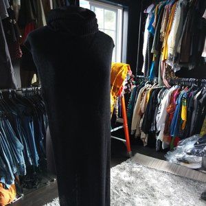 Long Black Turtle Neck Shaw